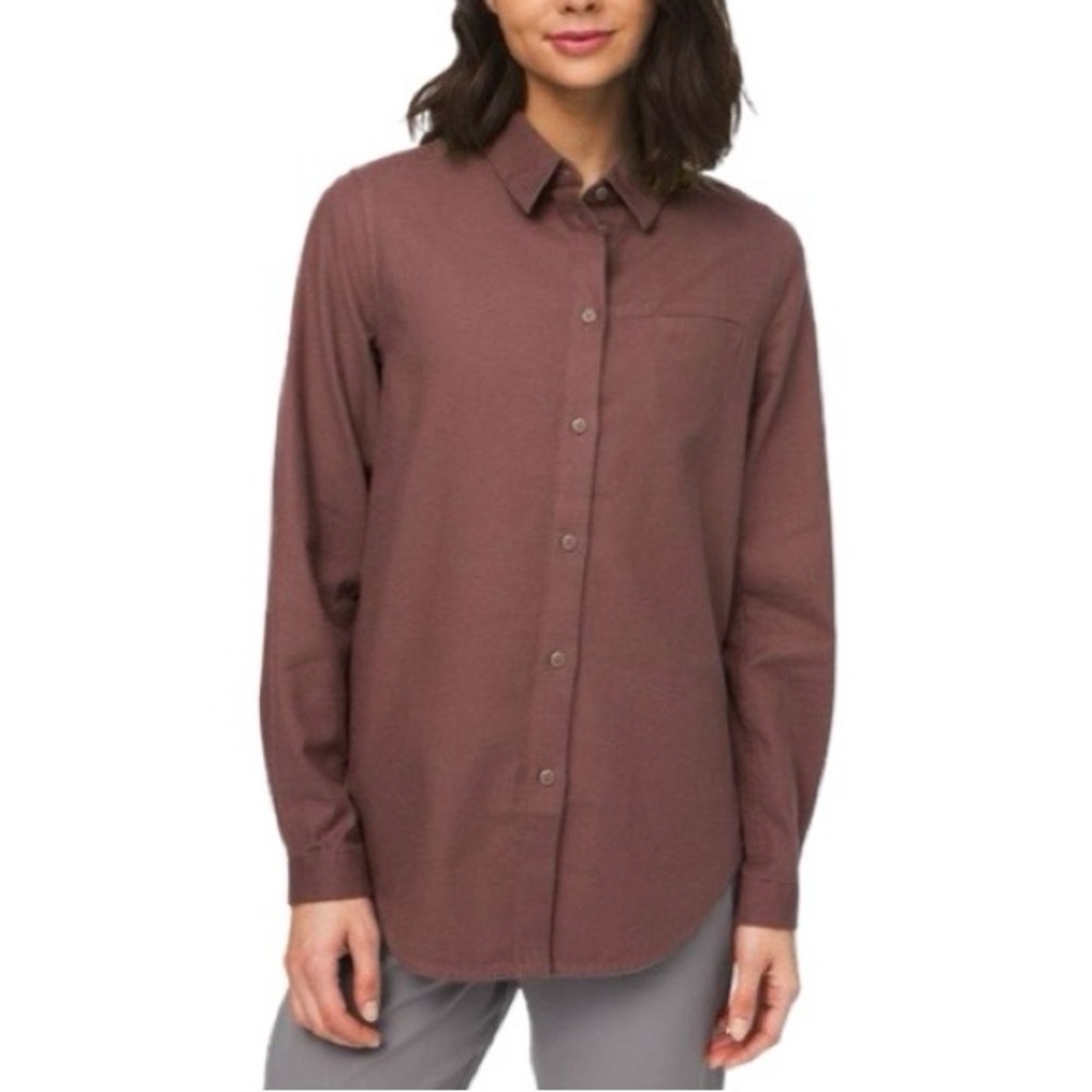 EUC lululemon Full Day Ahead Button Down Shirt